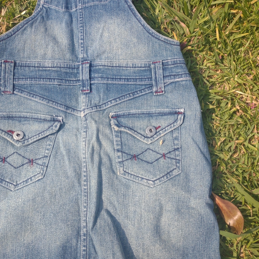 Denim Mudd Juniors Overall Skirt Size 1 - Picture 12 of 14